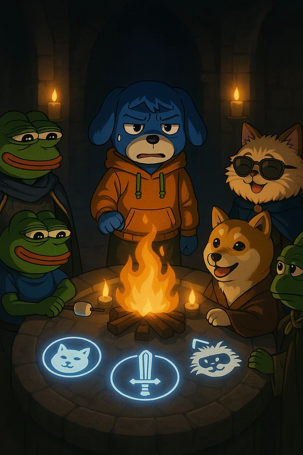 Sato Campfire Scene